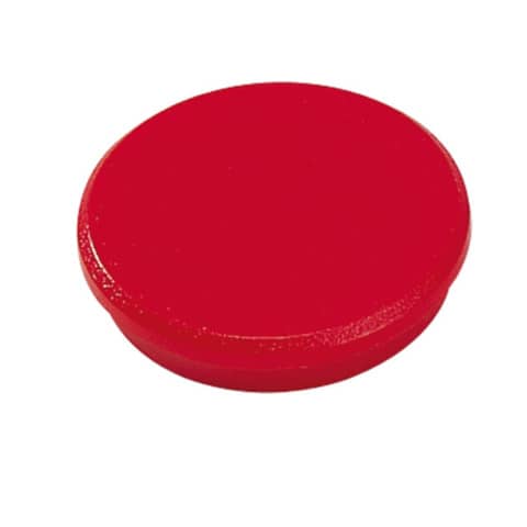Magneti Dahle rotondi Ø 32 mm rosso altezza 7 mm - forza 8 N - conf. 10 pezzi - R955323